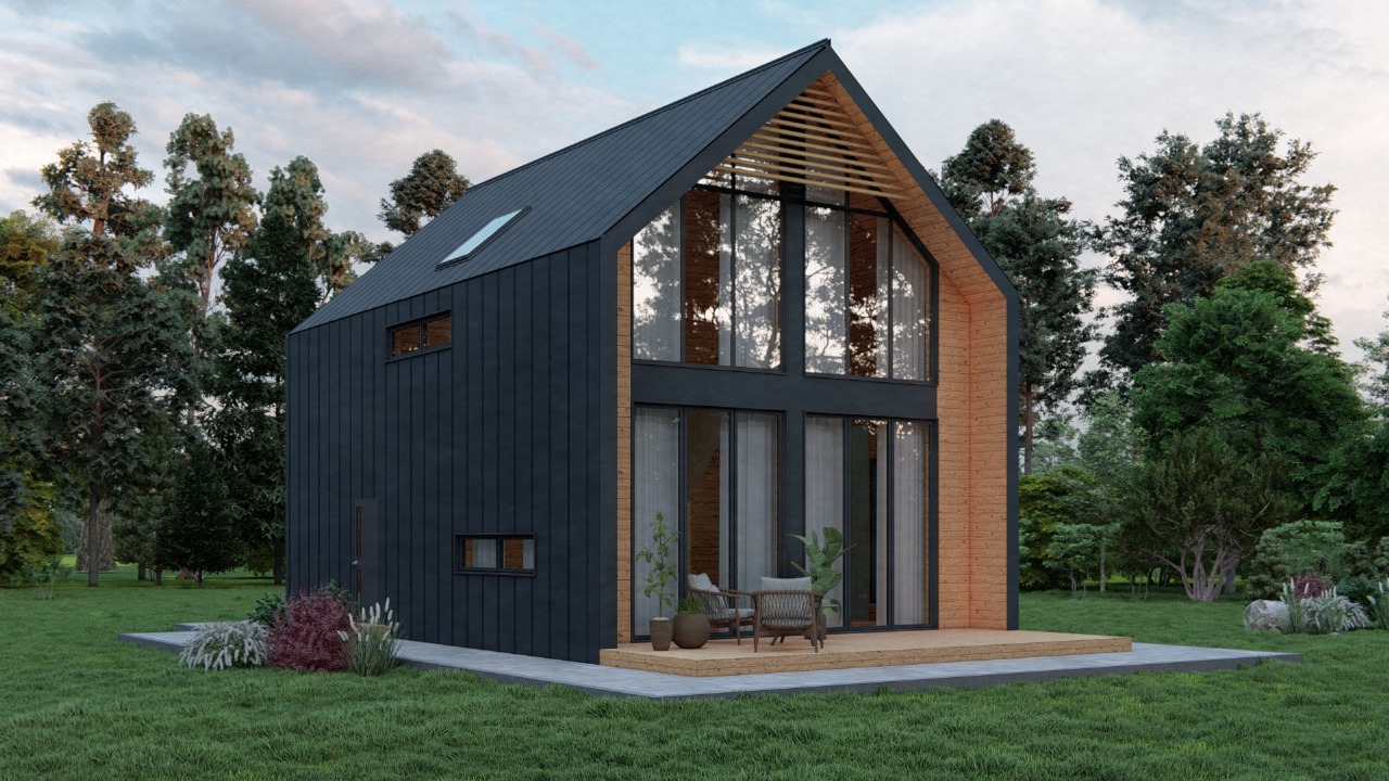 Барнхаус 138 м2 каркасный