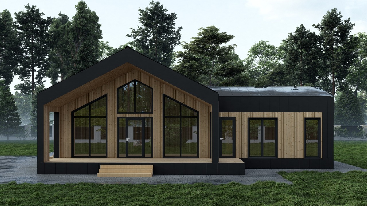 Дом 140 м2 каркасный