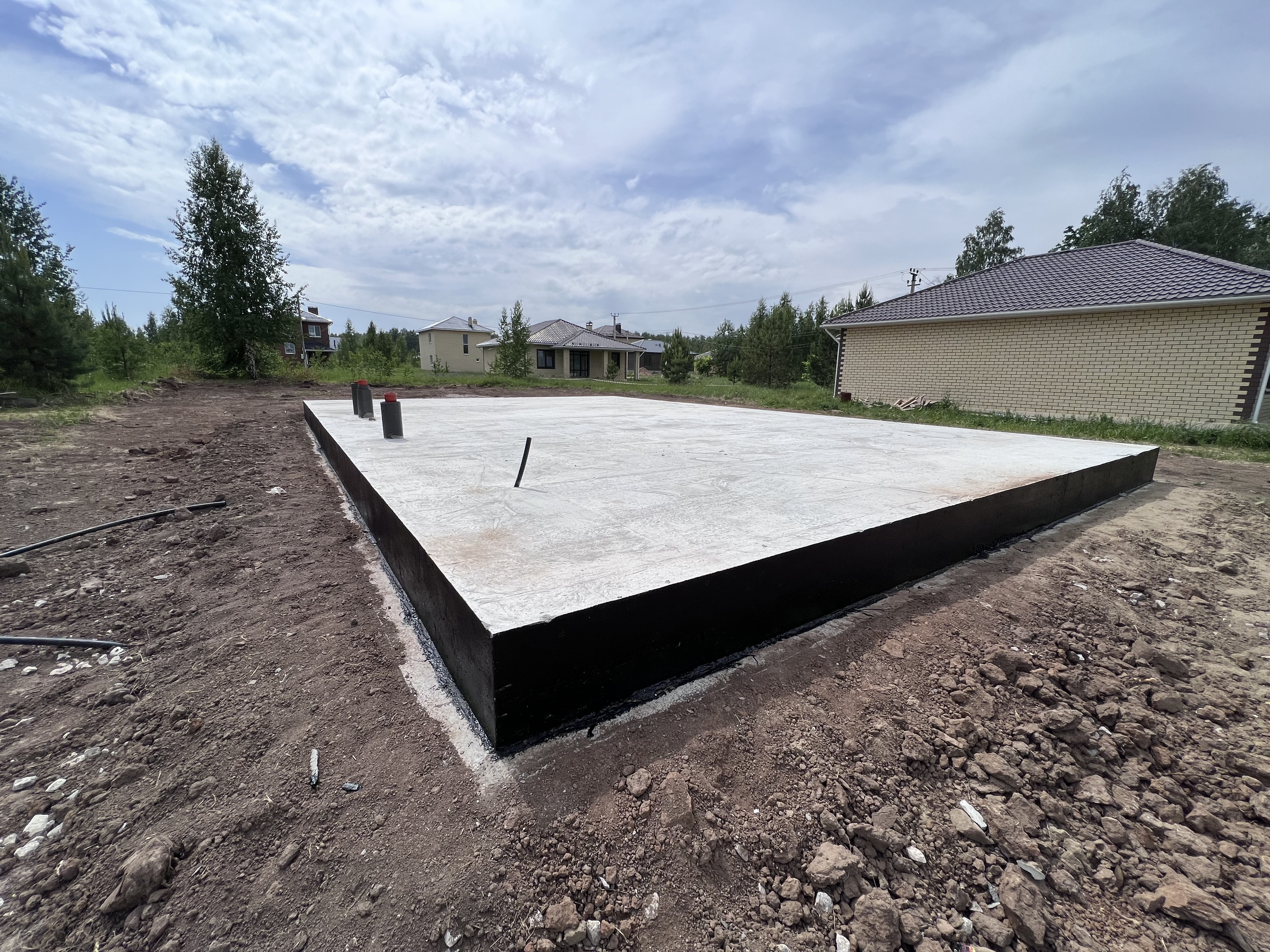 Султан Ай, плита 400 мм под двухэтажный дом